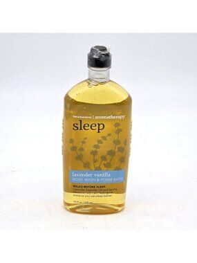 Bath & Body Works SLEEP Lavender Vanilla Body Wash Foam Bath 10oz NEW Old Stock